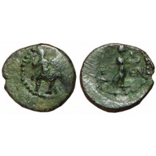 Pisidia, Etenna. 1st century BC.  AE 14mm crooked knives - Scarce City & Type