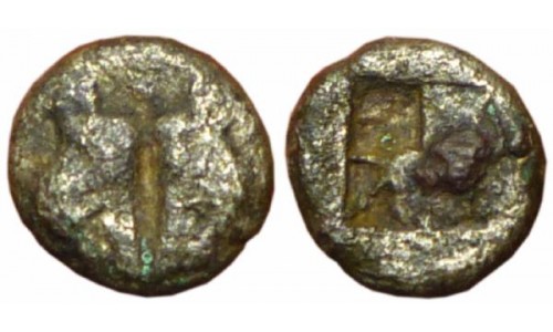 Lesbos, Uncertain. ca 550-450 BC. BI 1/12 Stater - Rare pellet symbol