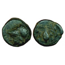 Aiolis, Elaia. ca 350-300 BC. AE 10mm