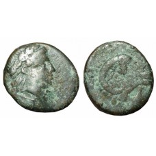 Troas, Kebren. 4th century BC. AE 17mm - Large type, scarce symbol