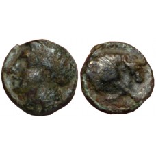 Ionia, Magnesia. ca 4th century BC. AE 8mm - Scarce Early Type