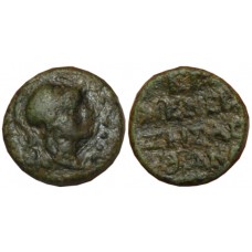Ionia, Erythrai. ca 133-30 BC. AE 12mm, Magistrate Menkrates Agathonos - Rare