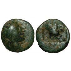 Karia, Rhodes. ca 188-84 BC. AE 11mm - Plinthophoric Coinage