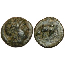 Mysia, Gambreion. after 350 BC. AE 9mm - Scarce Star Symbol