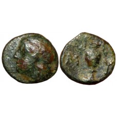 Aiolis, Myrina. ca 300 BC. AE 9mm 