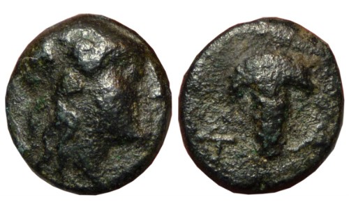 Aiolis, Temnos. 3rd century BC. AE 11mm - Scarce Type