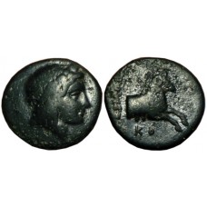 Ionia, Kolophon. ca 330-285 BC. AE 14mm - Rare Magistrate