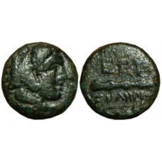 Ionia, Erythrai. 4th century BC.  AE 12mm - Magistrate Asklepiades