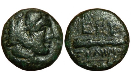 Ionia, Erythrai. 4th century BC.  AE 12mm - Magistrate Asklepiades
