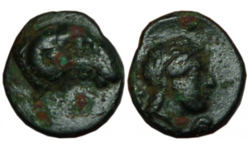 Troas, Kebren.  4th century BC.  AE 10mm