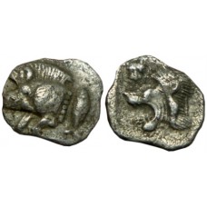 Mysia, Kyzikos. ca 500-450 BC. AR Hemiobol