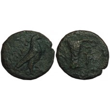 Aiolis, Kyme. 320-250 BC. AE 17mm - Pharsalos, Rare Magistrate