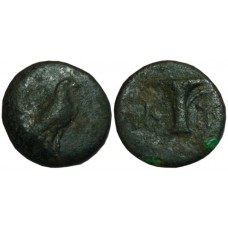 Aiolis, Kyme. 350-320 BC. AE 17mm - Early Type With No Magistrate, Unpublished?