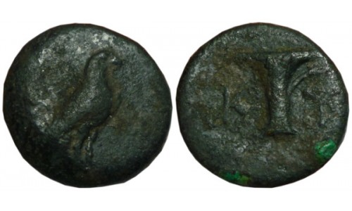 Aiolis, Kyme. 350-320 BC. AE 17mm - Early Type With No Magistrate, Unpublished?