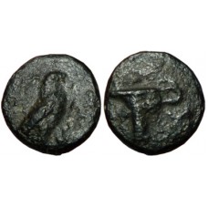Aiolis, Kyme. ca 350 BC. AE 9mm