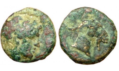 Aiolis, Aigai. 3rd century BC. AE 10mm