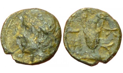 Mysia, Kyzikos. 4th century BC. AE 9mm - Scarce Early Type