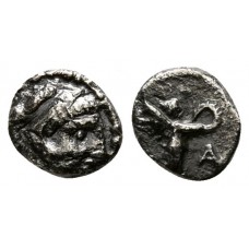 Seleukid Kingdom, Antiochos I Soter and Seleukos I, 294-281 BC. AR Hemiobol - Very Rare!