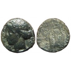 Ionia, Kolophon. 390-350 BC.  AR Diobol