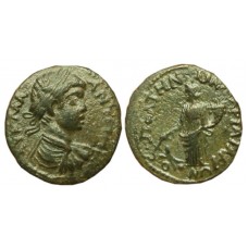 Phrygia, Peltai. Caracalla, 198-217 AD. AE 23mm, T. Mar. Tat. Arionos, strategos - Rare